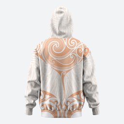 New Zealand Manta Ray Tattoo Hoodie Aotearoa Maori Haehae Orange