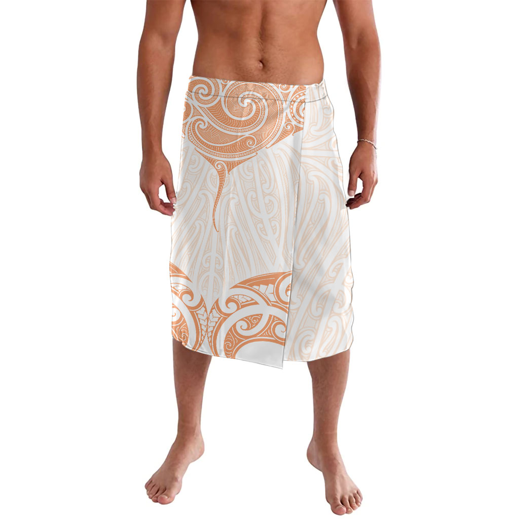 New Zealand Manta Ray Tattoo Lavalava Aotearoa Maori Haehae Orange