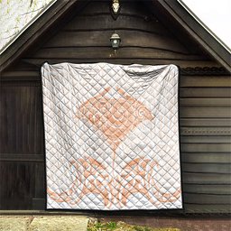 New Zealand Manta Ray Tattoo Quilt Aotearoa Maori Haehae Orange