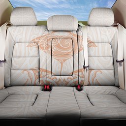 New Zealand Manta Ray Tattoo Back Car Seat Cover Aotearoa Maori Haehae Orange