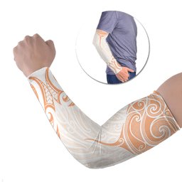 New Zealand Manta Ray Tattoo Arm Sleeves Aotearoa Maori Haehae Orange