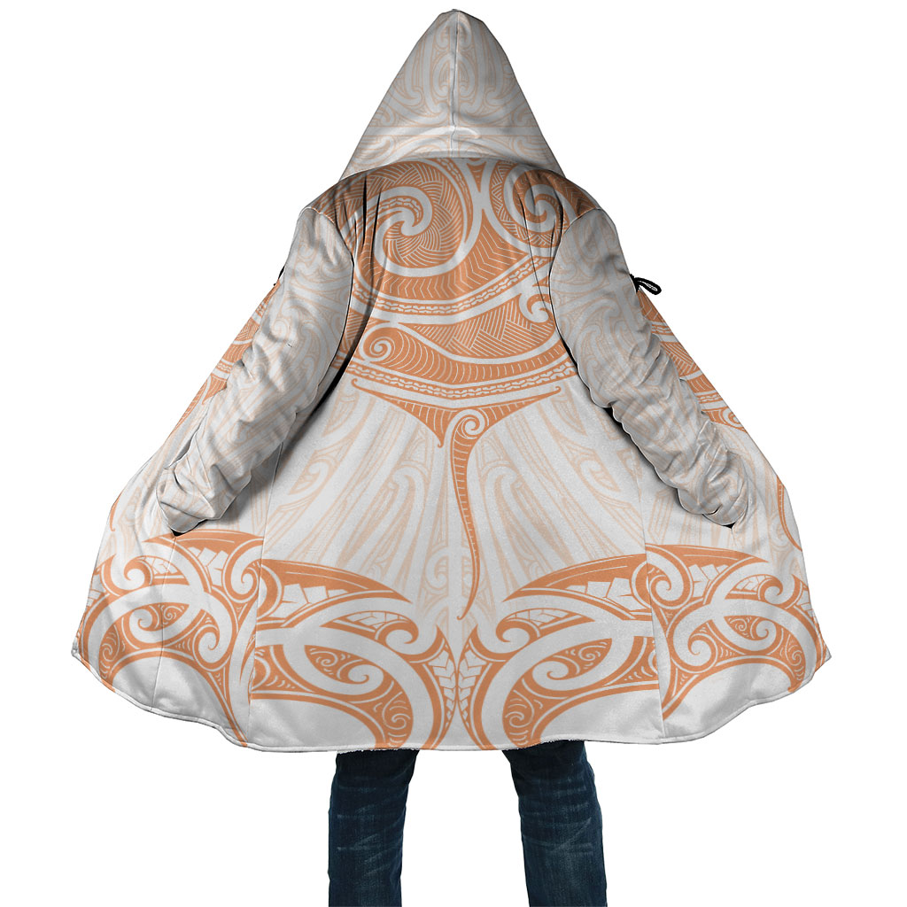 New Zealand Manta Ray Tattoo Cloak Aotearoa Maori Haehae Orange