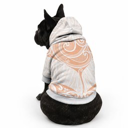 New Zealand Manta Ray Tattoo Pet Hoodie Aotearoa Maori Haehae Orange