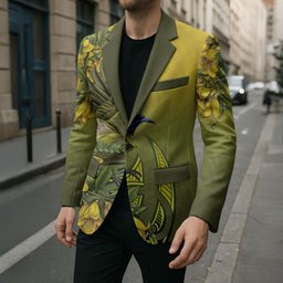 New Zealand Bellbird Blazer With Kowhai Flowers