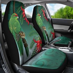 New Zealand Parakeet Bird Car Seat Cover With Kakabeak Flowers