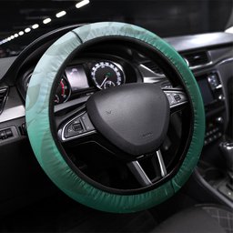 New Zealand Parakeet Bird Steering Wheel Cover With Kakabeak Flowers