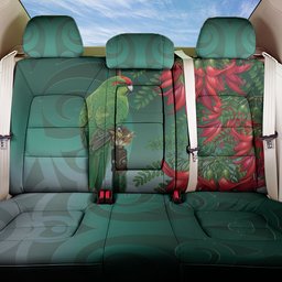 New Zealand Parakeet Bird Back Car Seat Cover With Kakabeak Flowers