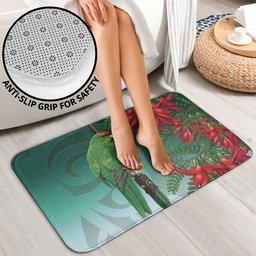 New Zealand Parakeet Bird Bathroom Set With Kakabeak Flowers