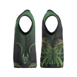 New Zealand Black Robin Christmas Knitted V-Neck Vest Karure Maori Koru Art Tattoo