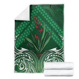 Rongoa Maori New Zealand Harakeke Blanket NZ Weaving Pattern Green