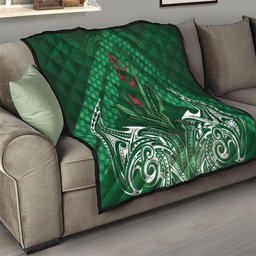 Rongoa Maori New Zealand Harakeke Quilt NZ Weaving Pattern Green