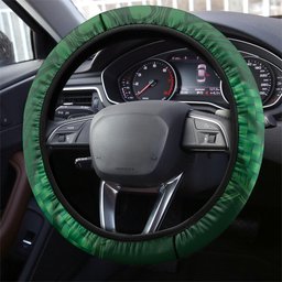 Rongoa Maori New Zealand Harakeke Steering Wheel Cover NZ Weaving Pattern Green