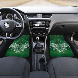 Rongoa Maori New Zealand Harakeke Car Mats NZ Weaving Pattern Green