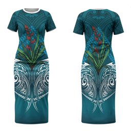 Rongoa Maori New Zealand Harakeke Family Matching Short Sleeve Bodycon Dress and Hawaiian Shirt NZ Weaving Pattern Dark Teal