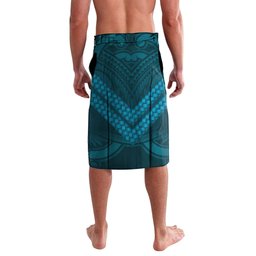 Rongoa Maori New Zealand Harakeke Lavalava NZ Weaving Pattern Dark Teal