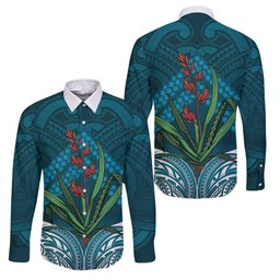 Rongoa Maori New Zealand Harakeke Family Matching Summer Maxi Dress and Hawaiian Shirt NZ Weaving Pattern Dark Teal