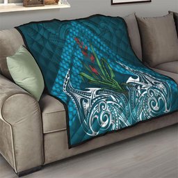 Rongoa Maori New Zealand Harakeke Quilt NZ Weaving Pattern Dark Teal