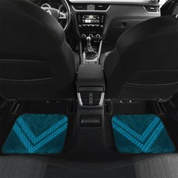 Rongoa Maori New Zealand Harakeke Car Mats NZ Weaving Pattern Dark Teal