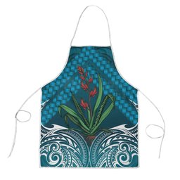 Rongoa Maori New Zealand Harakeke Apron NZ Weaving Pattern Dark Teal
