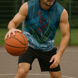 Rongoa Maori New Zealand Harakeke Sleeveless Hoodie NZ Weaving Pattern Dark Teal