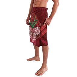 Rongoa Maori New Zealand Harakeke Lavalava NZ Weaving Pattern Red