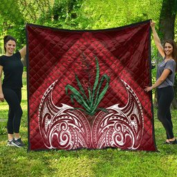 Rongoa Maori New Zealand Harakeke Quilt NZ Weaving Pattern Red