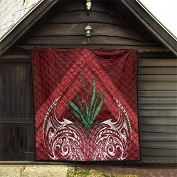 Rongoa Maori New Zealand Harakeke Quilt NZ Weaving Pattern Red