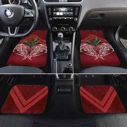 Rongoa Maori New Zealand Harakeke Car Mats NZ Weaving Pattern Red