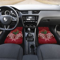 Rongoa Maori New Zealand Harakeke Car Mats NZ Weaving Pattern Red