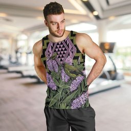 Rongoa Maori New Zealand Koromiko Men Tank Top NZ Hebe Korimako Bellbird Poutama