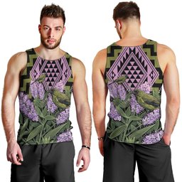 Rongoa Maori New Zealand Koromiko Men Tank Top NZ Hebe Korimako Bellbird Poutama
