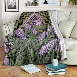 Rongoa Maori New Zealand Koromiko Blanket NZ Hebe Korimako Bellbird Poutama