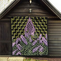 Rongoa Maori New Zealand Koromiko Quilt NZ Hebe Korimako Bellbird Poutama