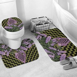 Rongoa Maori New Zealand Koromiko Bathroom Set NZ Hebe Korimako Bellbird Poutama
