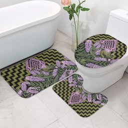 Rongoa Maori New Zealand Koromiko Bathroom Set NZ Hebe Korimako Bellbird Poutama