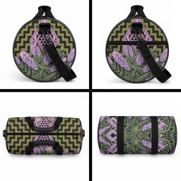 Rongoa Maori New Zealand Koromiko Duffle Bag NZ Hebe Korimako Bellbird Poutama