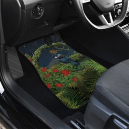 Rongoa Maori New Zealand Rata Car Mats NZ Tui Bird Forest Vibes