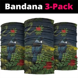 Rongoa Maori New Zealand Rata Neck Gaiter NZ Tui Bird Forest Vibes