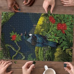 Rongoa Maori New Zealand Rata Puzzle NZ Tui Bird Forest Vibes