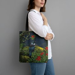 Rongoa Maori New Zealand Rata Tote Bag NZ Tui Bird Forest Vibes