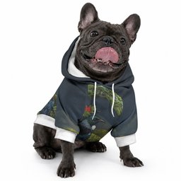Rongoa Maori New Zealand Rata Pet Hoodie NZ Tui Bird Forest Vibes