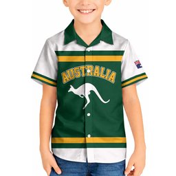 Custom Hockey Australia Kid Hawaiian Shirt Kookaburras Go Champions
