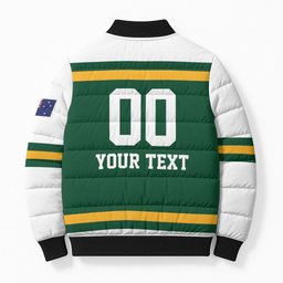 Custom Hockey Australia Bomber Puffer Jacket Kookaburras Go Champions