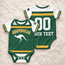 Custom Hockey Australia Baby Onesie Kookaburras Go Champions
