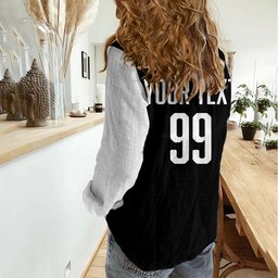 Custom Aotearoa Rugby League Women Casual Shirt Kiwi Haka and Fern - Sporty Style