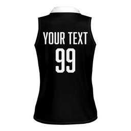 Custom Aotearoa Rugby League Women Sleeveless Polo Shirt Kiwi Haka and Fern - Sporty Style