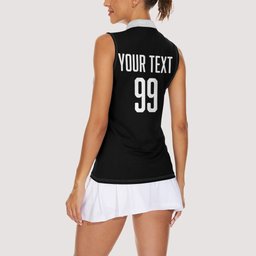 Custom Aotearoa Rugby League Women Sleeveless Polo Shirt Kiwi Haka and Fern - Sporty Style
