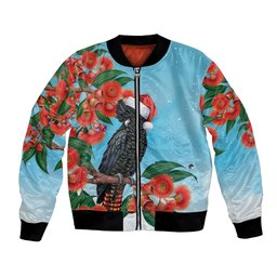 Australia Cockatoo Festive Christmas Bomber Jacket