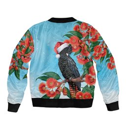 Australia Cockatoo Festive Christmas Bomber Jacket