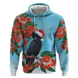Australia Cockatoo Festive Christmas Zip Hoodie